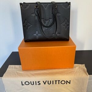Louis Vuitton Onthego MM Monogram Empreinte Leather Tote